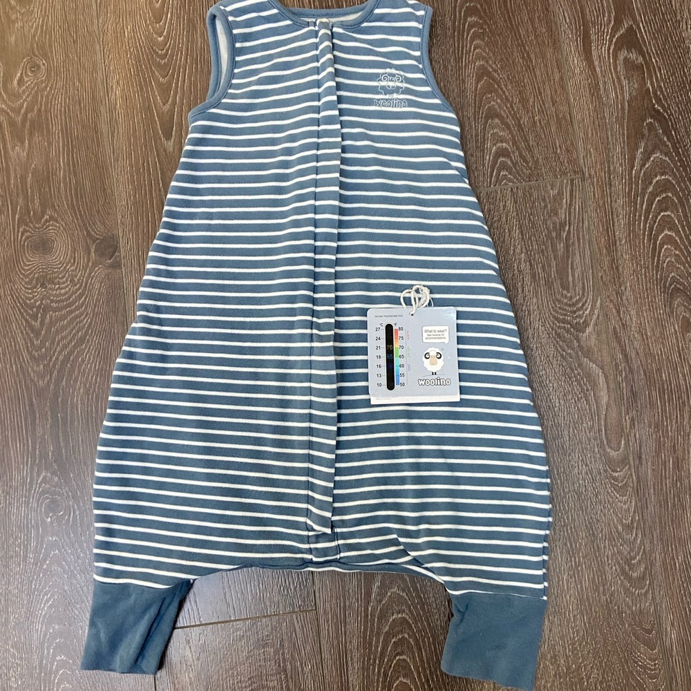 Woolino Sleepsac 4 seasons with feet 6-18mo